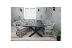 Utomhusbord Oxford 220 Svart
