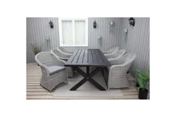 Utomhusbord Oxford 220 Svart
