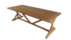 Utomhusbord Prato bord med X-ben 240*100 cm