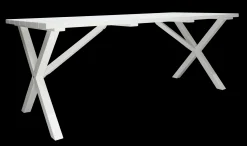 Utomhusbord Scottsdale rektangulär Vit 190 cm