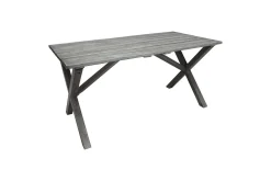 Utomhusmöbelgrupp 150 cm Bord & 4 Merida grå stolar Grå