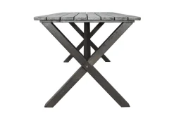 Utomhusmöbelgrupp 150 cm Bord & 4 Merida grå stolar Grå