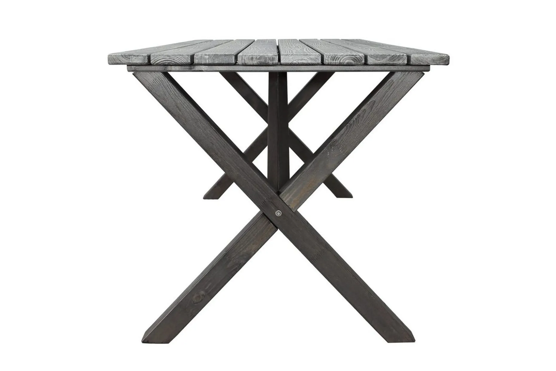 Utomhusmöbelgrupp 150 cm Bord & 4 Merida grå stolar Grå