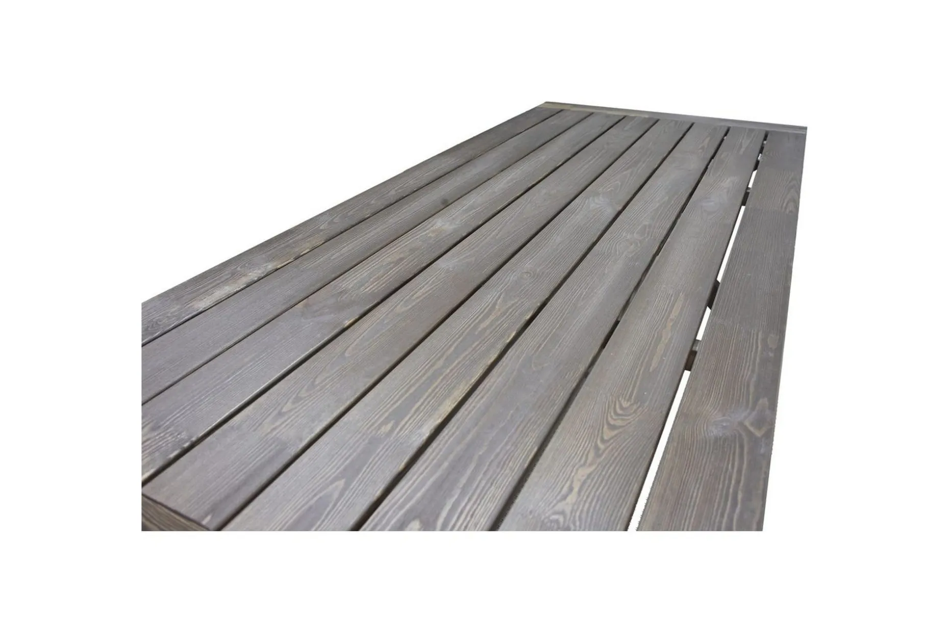 Utomhusmöbelgrupp 220 cm bord & 6 Merida naturell stolar Brun
