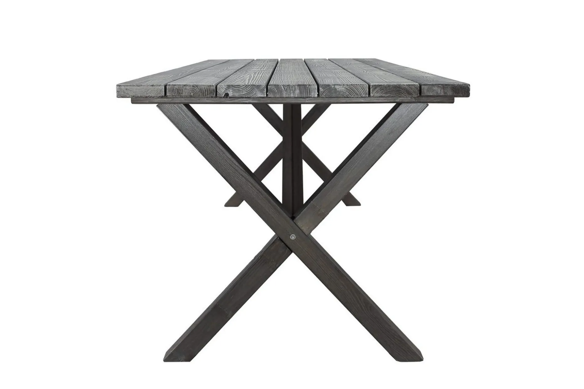 Utomhusmöbelgrupp 190 cm Bord & 6 Belize grå stolar Grå