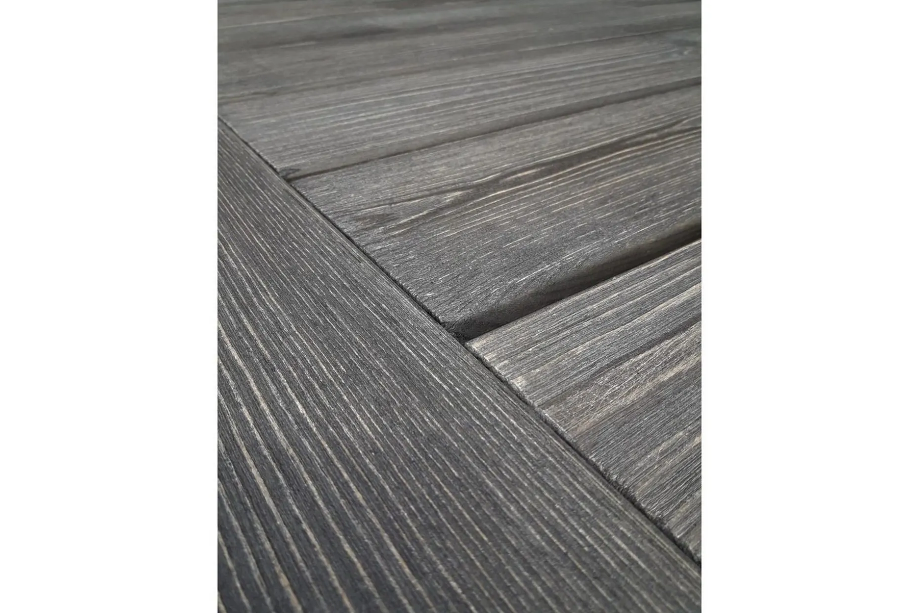 Utomhusmöbelgrupp 220 cm Bord & 6 Levanto grå stolar Grå