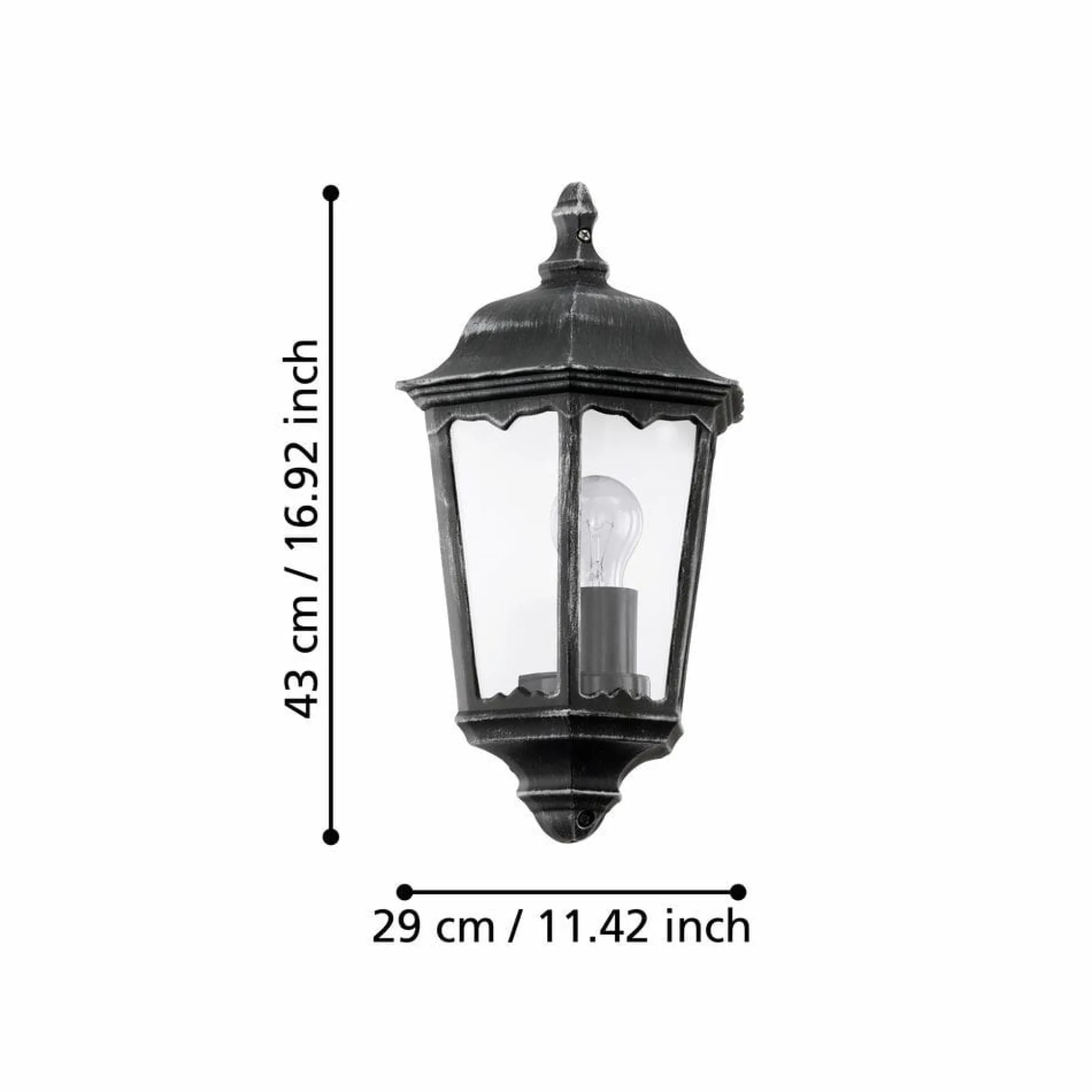 Utvändig vägglampa Navedo Ytmonterad