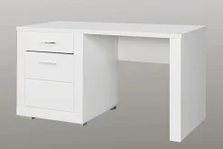 Uzayr Skrivbord 138 cm med Förvaring Hylla + Skåp