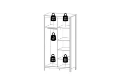 Vallvidera Garderob 102,3x199 cm
