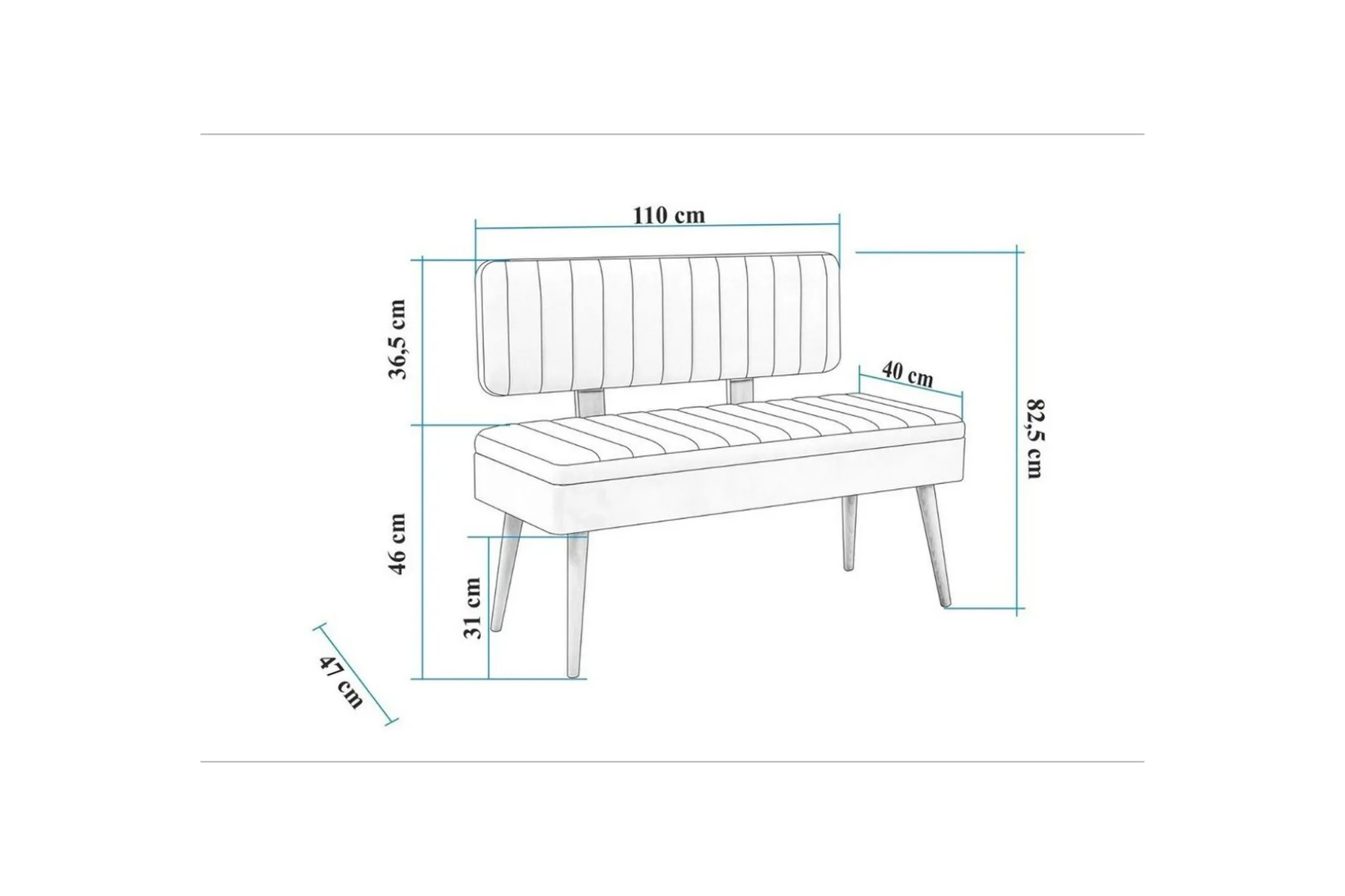 Valsot Sittbänk 110 cm