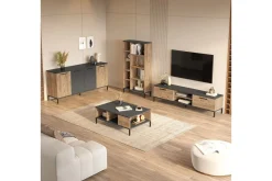 Vardagsrum Möbelset Zephral Atlantic Pine / Antracit