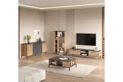 Vardagsrum Möbelset Zephral Atlantic Pine / Antracit