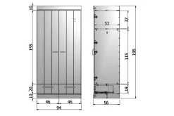 Varius Garderob 195 cm 2 Dörrar 2 Lådor