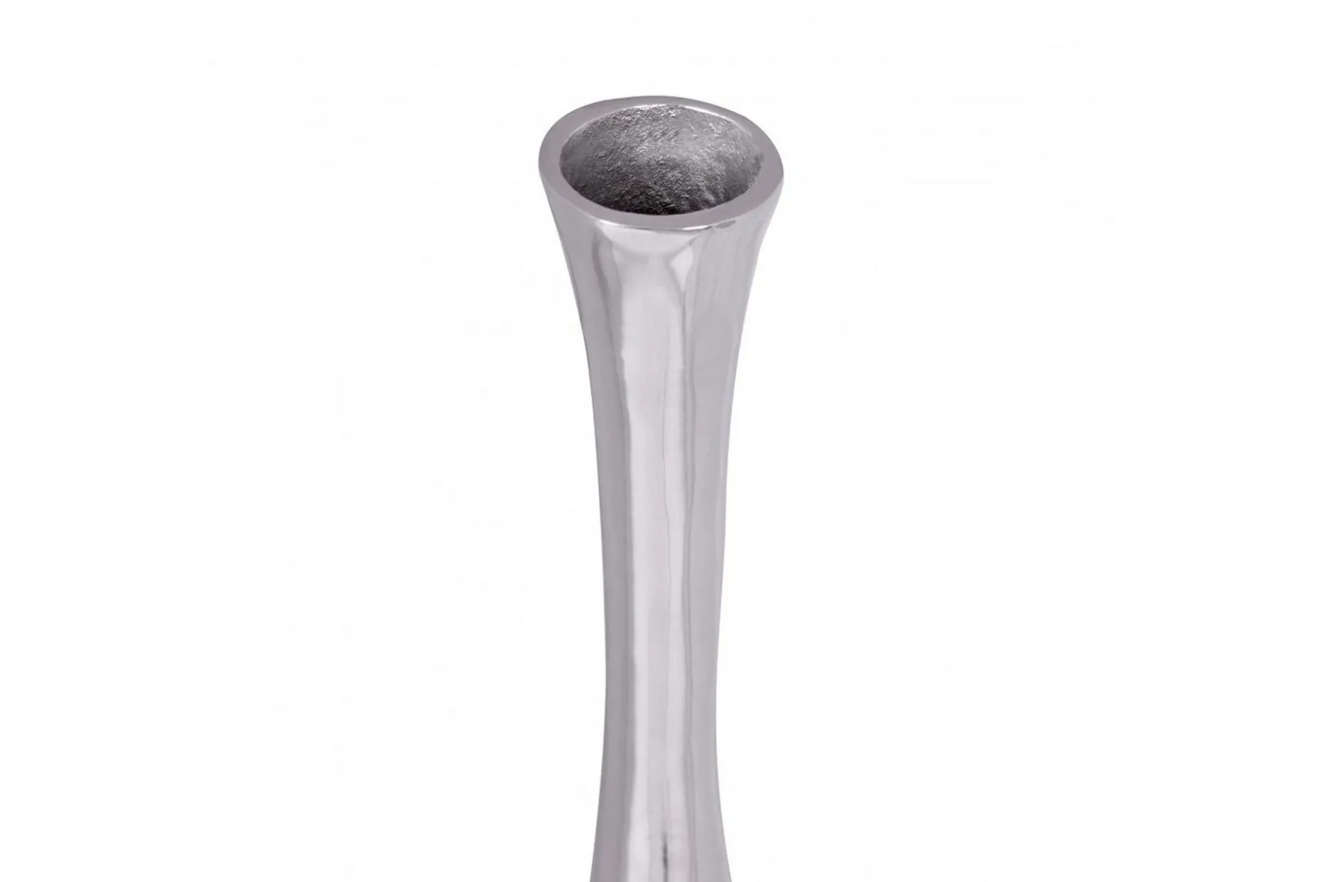Vas Wohnling polerad aluminiumgjutning, modern stil 75 cm