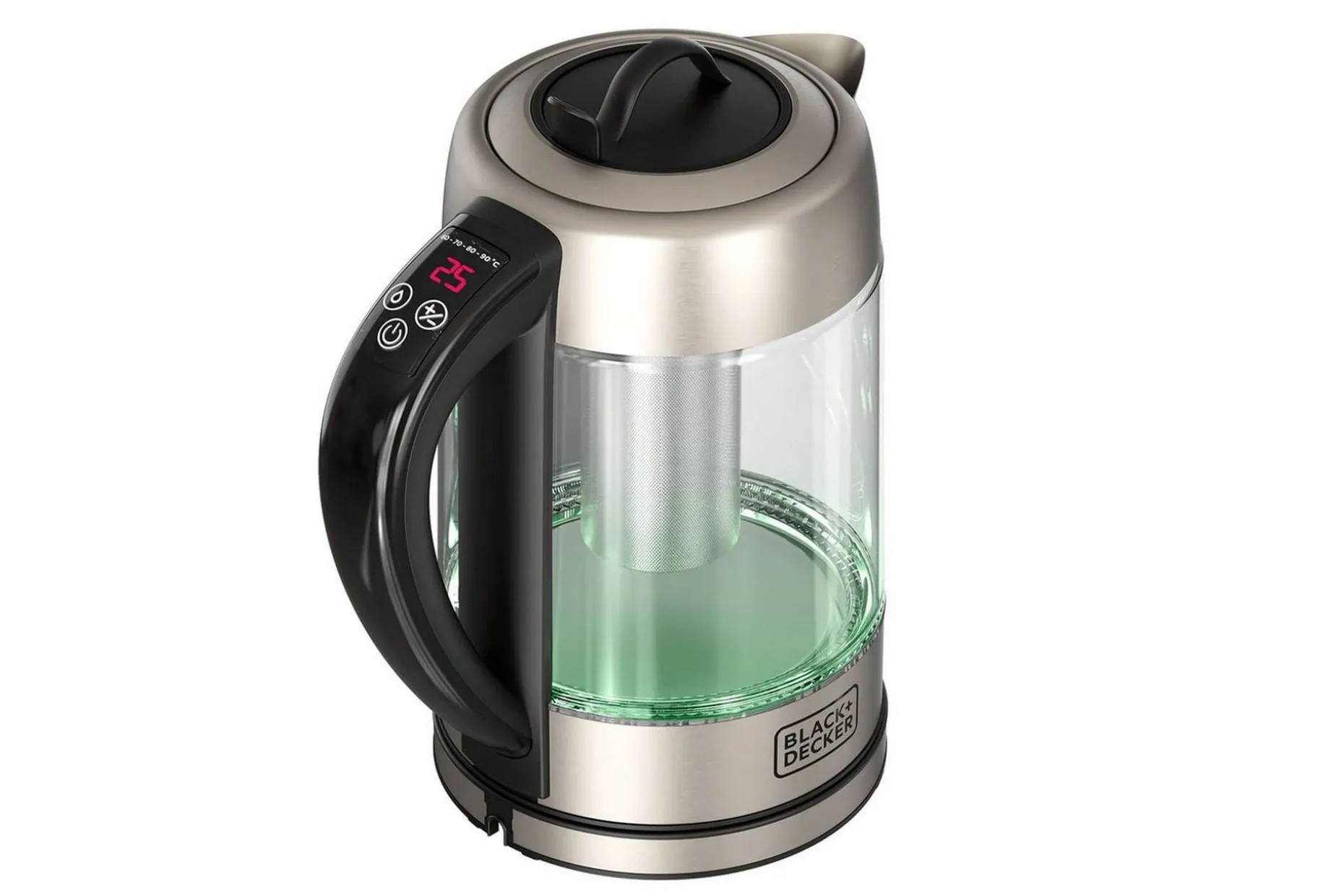 Vattenkokare Black+Decker i Glas med Te-filter 1.7L