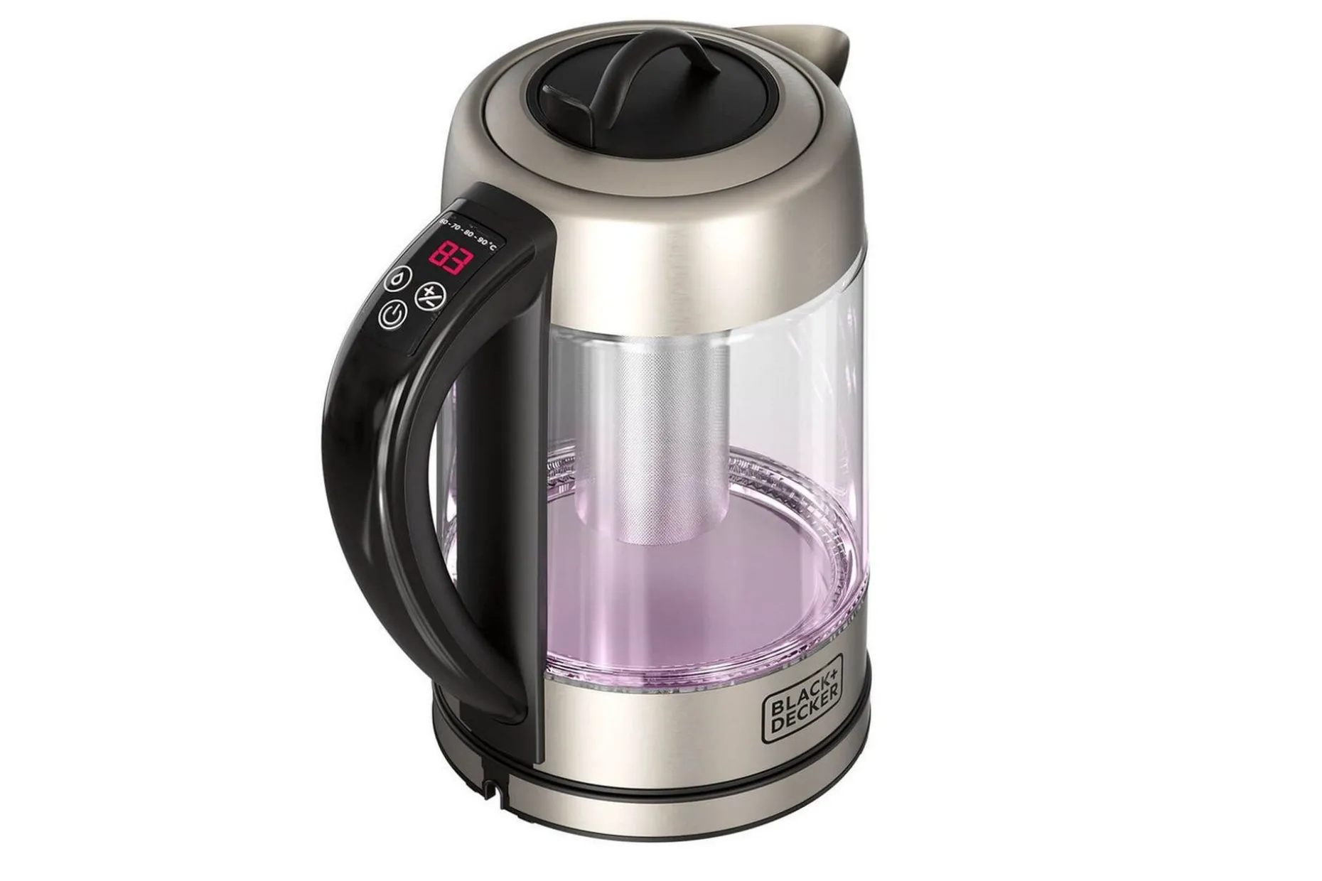 Vattenkokare Black+Decker i Glas med Te-filter 1.7L