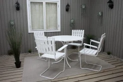 Vaxholm Karmstol Utomhus Vit