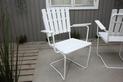 Vaxholm Karmstol Utomhus Vit