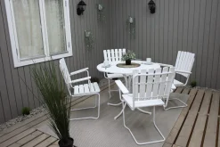 Vaxholm Karmstol Utomhus Vit