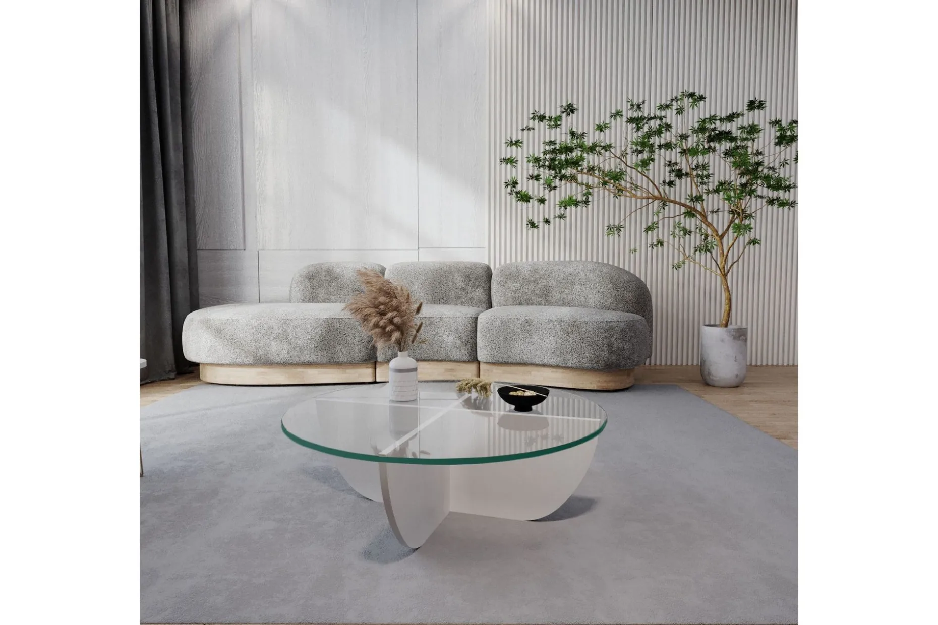 Vellavie Soffbord 90x30x90 cm Runt