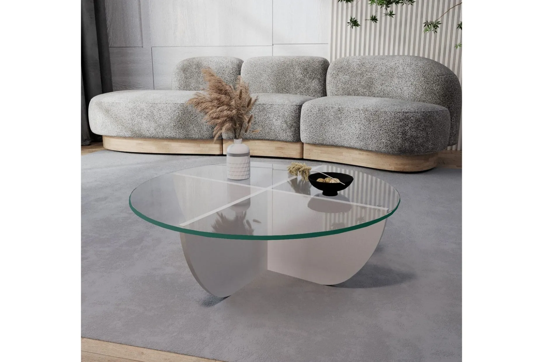 Vellavie Soffbord 90x30x90 cm Runt