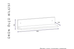 Vellavie Vägghylla 60 cm