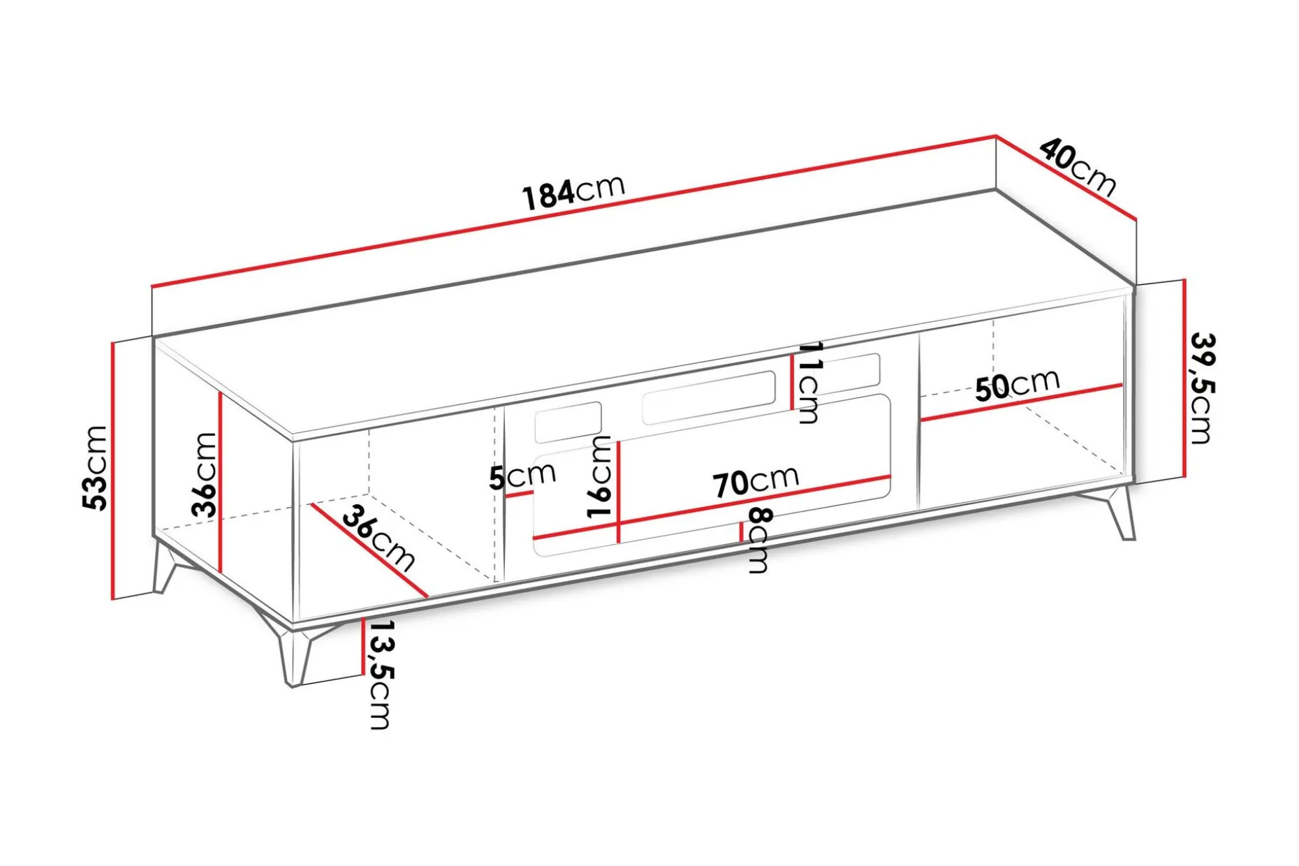 Vemdalen Tv-bänk 184 cm