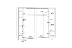Vergina Garderob 62x280 cm
