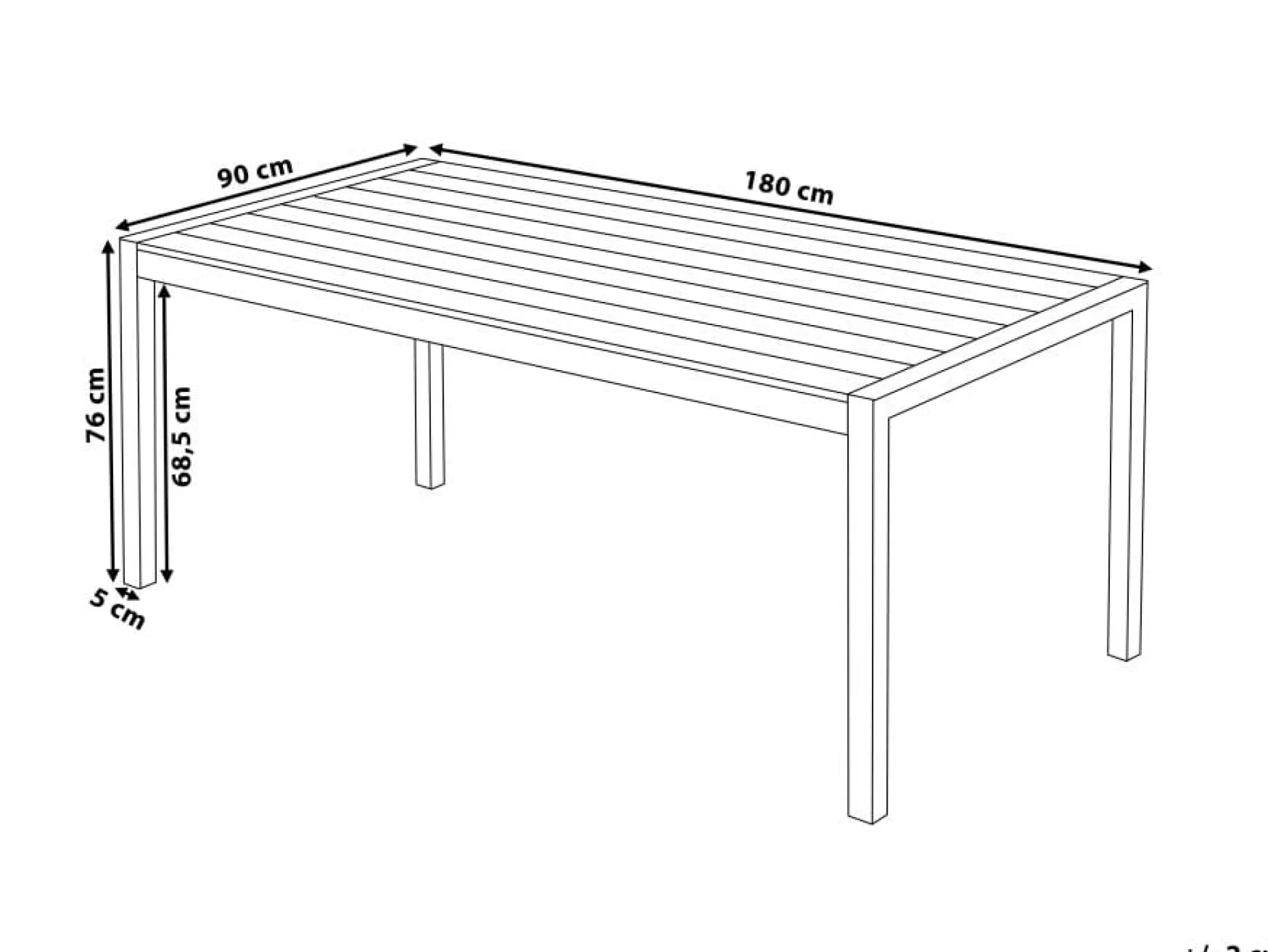 Vernio Trädgårdsmöbelset Med Utebord+6 Utestolar