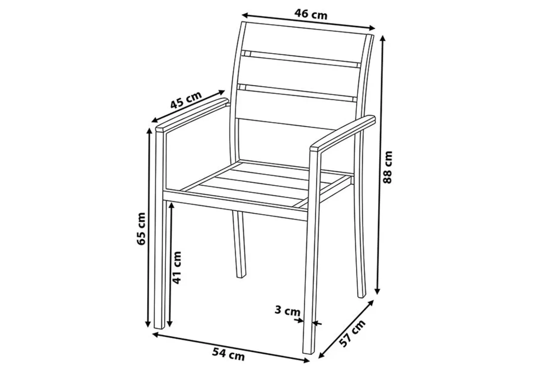 Vernio Trädgårdsmöbelset Med Utebord+6 Utestolar