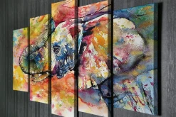 Väggdekor Canvas Målning 5 Delar