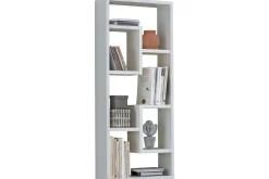 Vägghylla Wohnling melaminbelagd MDF, förvaringshylla, modern stil Vit