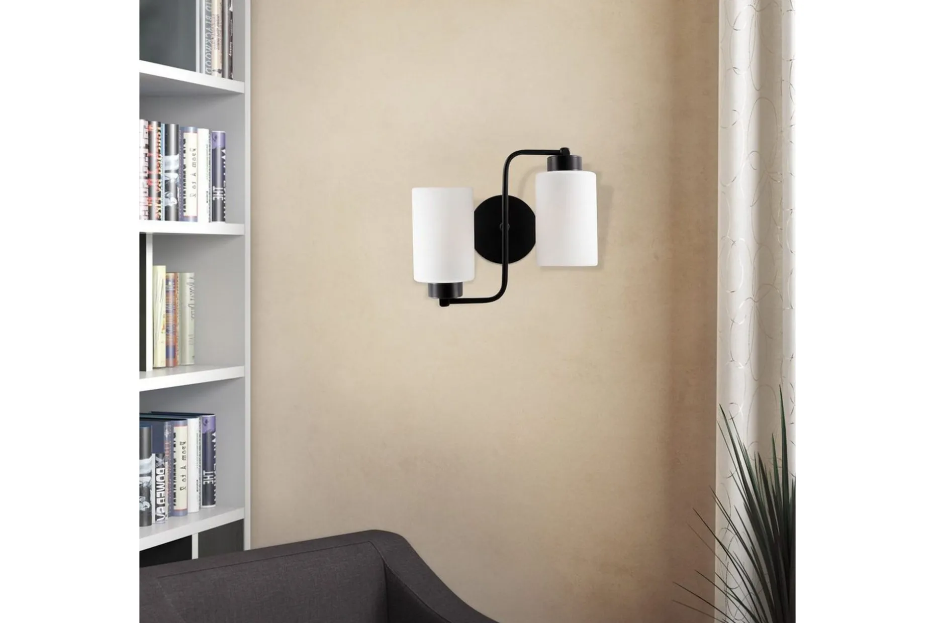 Vägglampa Jaska Två Svart