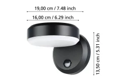 Vägglampa Utebelysning Eglo Fornaci med Sensor