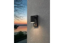 Vägglampa Utebelysning Eglo Riga 5 med Sensor Svart Klar