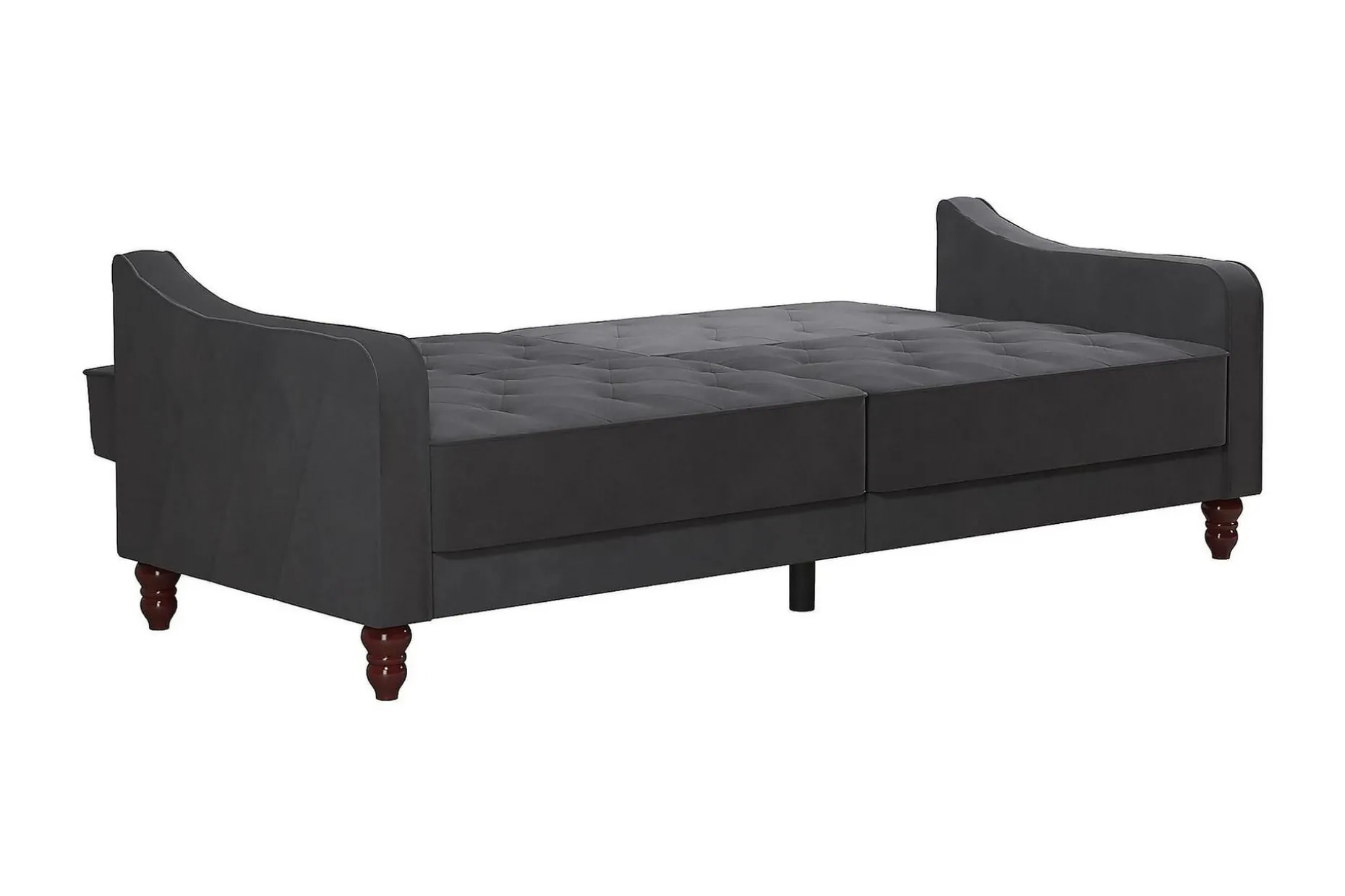 Vintage Tufted 2-sits Bäddsoffa Grå