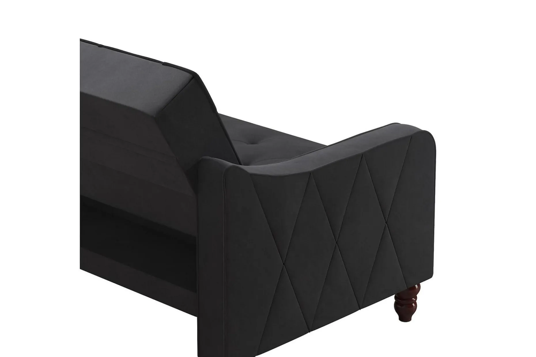 Vintage Tufted 2-sits Bäddsoffa Grå