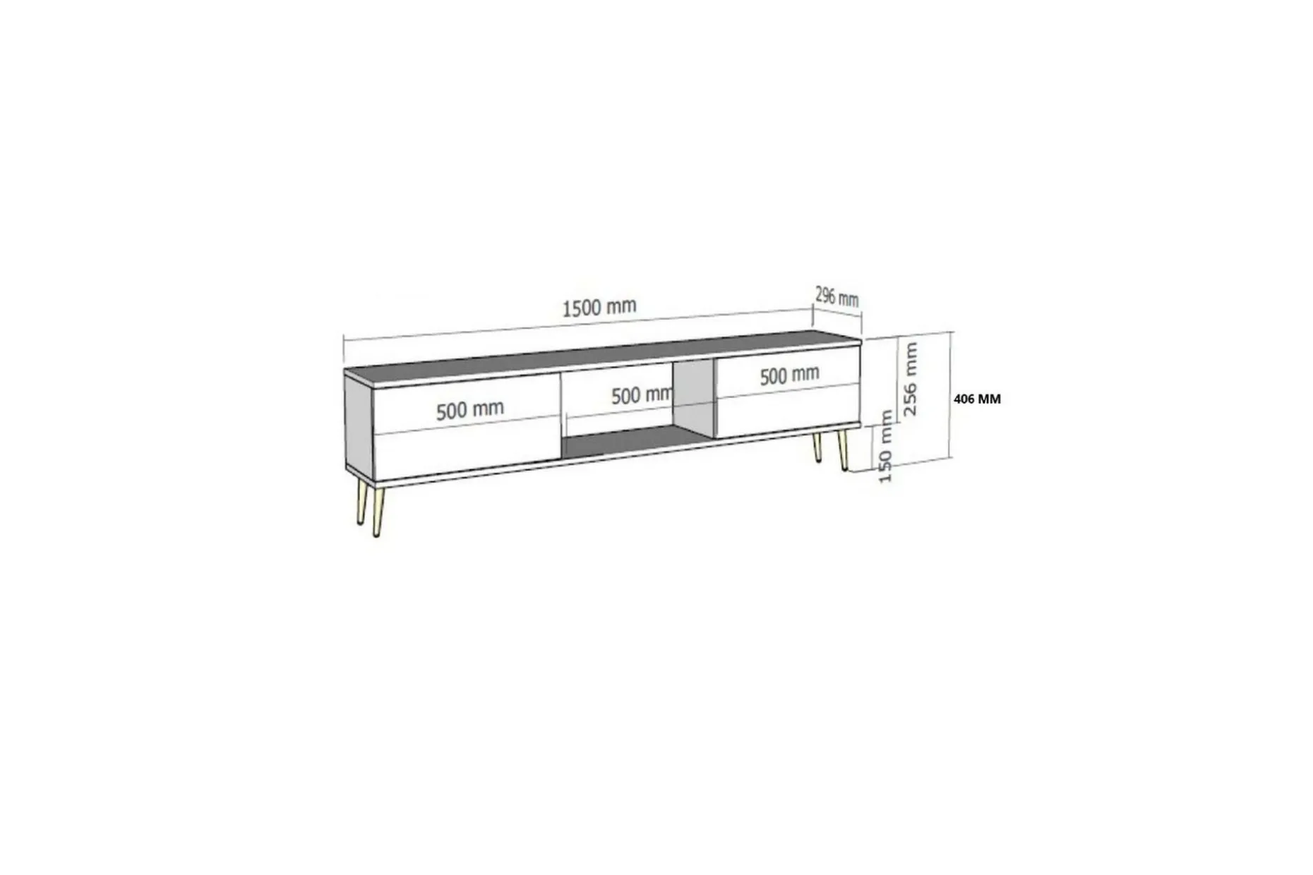 Virdel Tv-bänk 150 cm