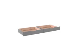 Våningssäng Pino Set med 2 Lådor Grå, 180 cm