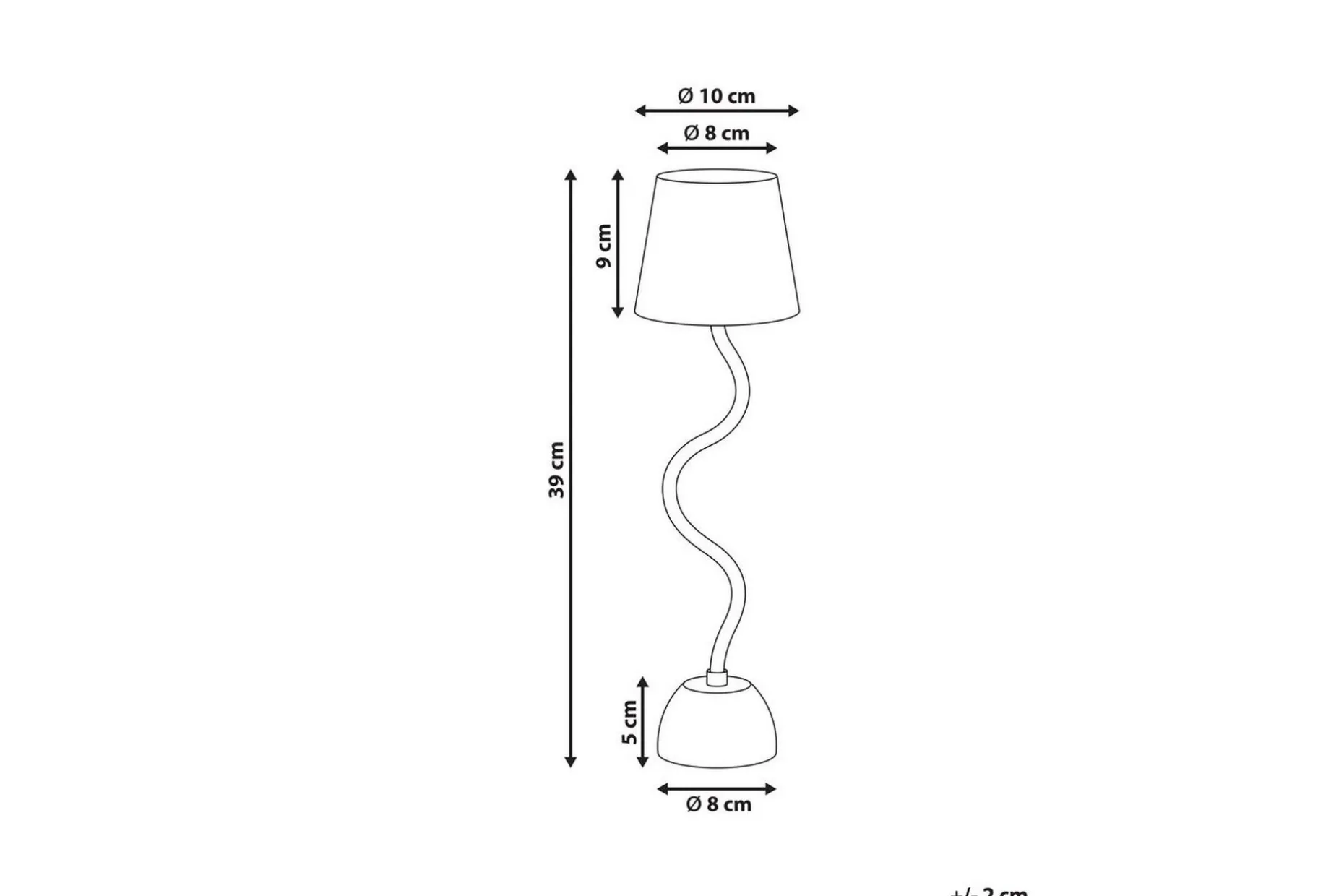 Vougali LED Bordslampa 39 cm