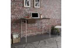Webster Skrivbord 107 cm med Förvaring Låda Valnötsbrun
