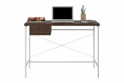 Webster Skrivbord 107 cm med Förvaring Låda Valnötsbrun