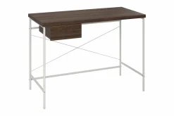 Webster Skrivbord 107 cm med Förvaring Låda Valnötsbrun