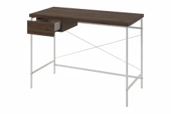 Webster Skrivbord 107 cm med Förvaring Låda Valnötsbrun