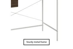 Webster Skrivbord 107 cm med Förvaring Låda Valnötsbrun