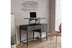 Westerleigh Höj-och Sänkbart Skrivbord 116 cm Förvaring Lådo