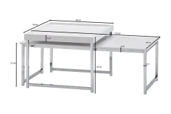Wilhem Satsbord 110 cm Fyrkantig