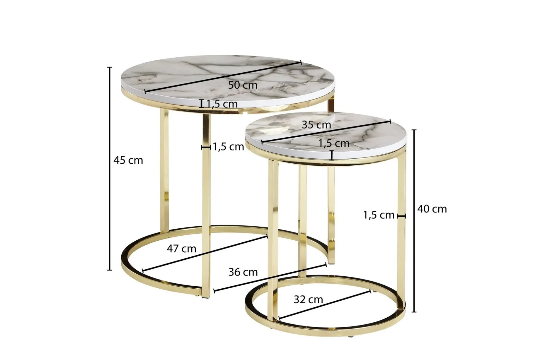 Willowdale Satsbord 80 cm Runt