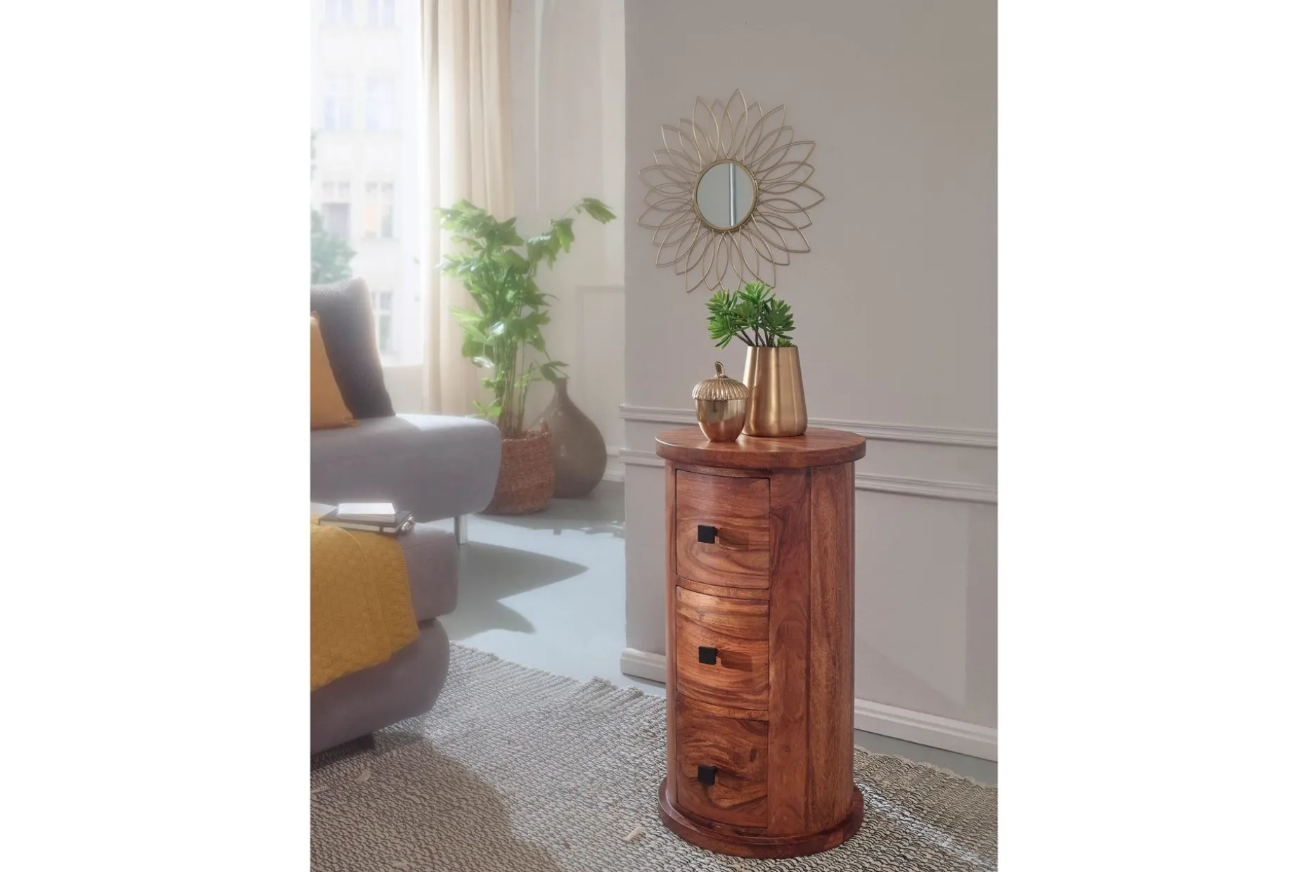 Willowdale Sideboard 35 cm 3 Lådor Runt