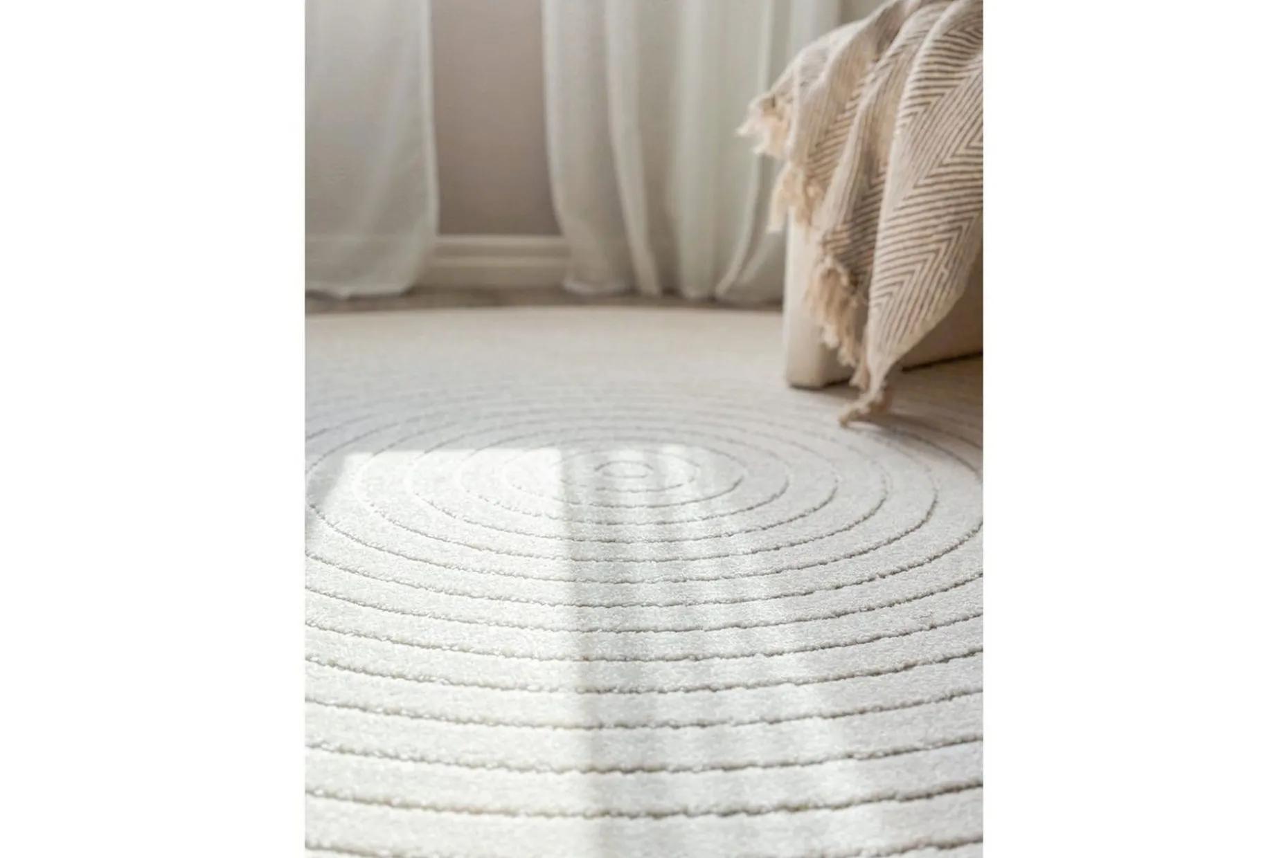 Wiltonmatta Hawaii Circle 280x280 cm, Creme